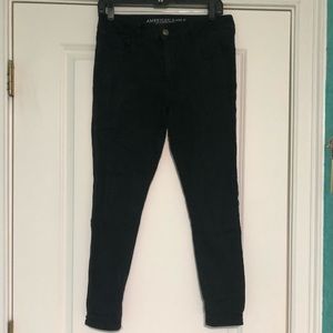 Black skinny jeggings
